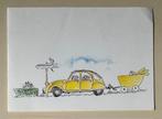 Hessel 19-10-2000 , kaartje met 2CV auto (lelijke eend), Ophalen of Verzenden, 2000 tot heden, Geboortekaartje