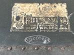 Antieke Belber Reiskoffer - Fred K. Wells Sales Co., Antiek en Kunst, Ophalen