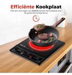 NIEUW Cheffinger CF-IND2000 1-pits inductie kookplaat 2000W, Caravans en Kamperen, Nieuw, Ophalen of Verzenden, H, H