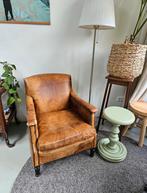Chesterfield fauteuil, Huis en Inrichting, Fauteuils, Ophalen, Gebruikt, 75 tot 100 cm, Leer