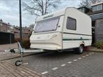 Leuke caravan te koop!  Met toilet ruimte, 2 persoons, Caravans en Kamperen, Chateau, Tot en met 2, Particulier, 500 - 750 kg