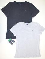 ZGAN Tommy Hilfiger t-shirt navy + grey maat 176 - S organic, Kinderen en Baby's, Kinderkleding | Maat 176, Ophalen of Verzenden