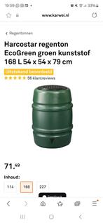 Harcostar regenton groen 168 liter, 150 liter of meer, Ophalen, Gebruikt, Kunststof