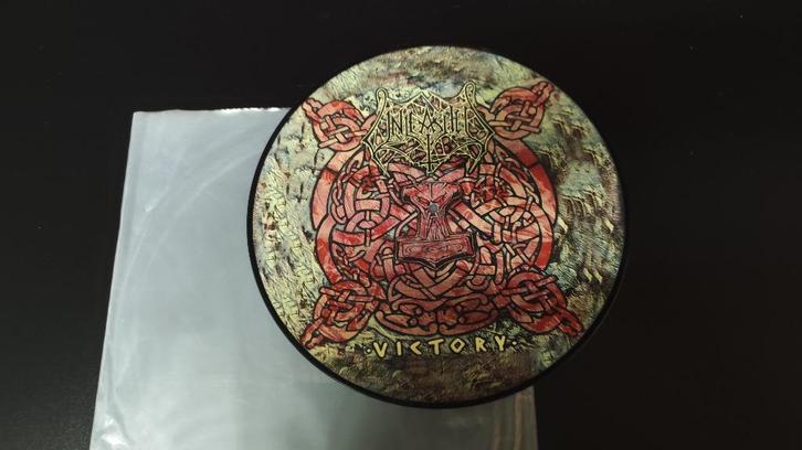 metal vinyl: Unleashed- Victory 1995 picture disc limited, Cd's en Dvd's, Vinyl | Hardrock en Metal, Gebruikt, Verzenden