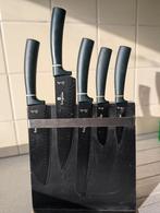 Messenset Bergnerline - Zwart, Gebruikt, Ophalen of Verzenden, Rvs of Chroom, Vaatwasserbestendig