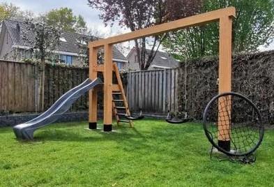 Douglas schommel met glijbaan - nieuw, Kinderen en Baby's, Speelgoed | Buiten | Speeltoestellen, Nieuw, Glijbaan, Schommel, Ophalen