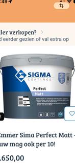 Niewe sigma perfect mat., 5 tot 10 liter, Wit, Nieuw, Ophalen of Verzenden