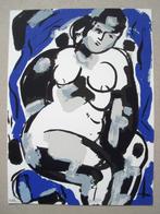Marc Jonk (1951) - Naakt - zeefdruk - 1987, Antiek en Kunst, Kunst | Litho's en Zeefdrukken, Ophalen of Verzenden