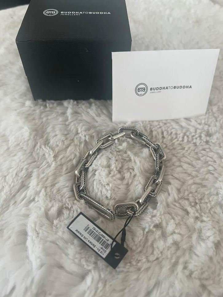 🎆 buddha to buddha Barbara Link armband 🎄 🎁, Sieraden, Tassen en Uiterlijk, Armbanden, Zo goed als nieuw, Zilver, Zilver, Ophalen
