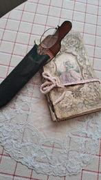 BRILLETJE MET LEREN ETUITJE biedermeier 1820- 1840, Verzenden