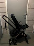 Cybex Priam Platinum Kinderwagen – Complete Set rose black, Kinderen en Baby's, Gebruikt, Ophalen of Verzenden, Verstelbare duwstang