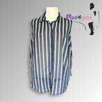 30411 Nieuw Zwart/witte blouse H&M mt 54  G23, Kleding | Dames, Grote Maten, H&M, Nieuw, Ophalen of Verzenden, Blouse of Tuniek