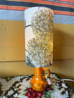 Vintage jaren 70 oranje beige tafel lamp, ?, Zo goed als nieuw, Minder dan 50 cm, Vintage