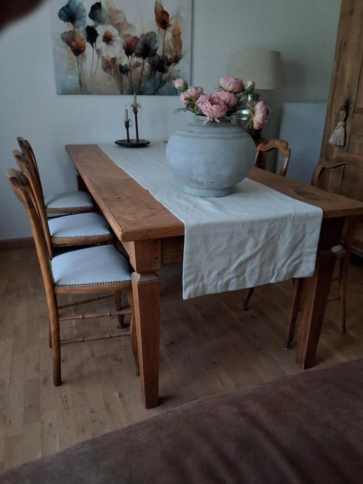 6 Antieke Biedermeier Eetkamerstoelen - Gerestaureerd, Huis en Inrichting, Stoelen, Ophalen