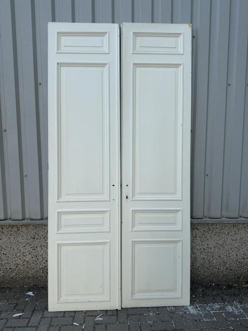 Prachtige antieke ensuitedeuren uit 1870, Doe-het-zelf en Verbouw, Deuren en Horren, Zo goed als nieuw, Binnendeur, 215 cm of meer