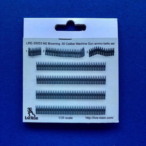 liveresin	LRE35053	M2 Browning .50 Caliber Ammo belt 1/35, Hobby en Vrije tijd, Modelbouw | Figuren en Diorama's, Nieuw, 1:35 tot 1:50
