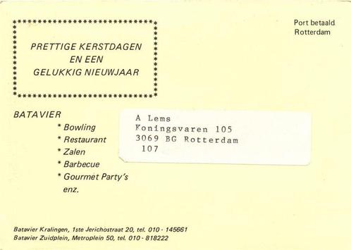 Batavier Kralingen / Zuidplein - 12.1979 - briefkaart - 1979, Postzegels en Munten, Brieven en Enveloppen | Nederland, Briefkaart