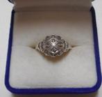 Zilveren vintage ring met markasiet maat 17.5 nr.1207, Verzenden, Zo goed als nieuw, 17 tot 18, Dame