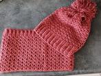 Gehaakte Muts & Colsjaal Set, Ophalen of Verzenden, Nieuw, One size fits all, Hoed