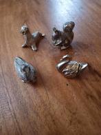 4 vintage letterbak diertjes ca 3 cm, Ophalen of Verzenden, Gebruikt