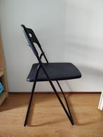 2 Ikea Nisse folding chairs , black, Huis en Inrichting, Stoelen, Ophalen, Zo goed als nieuw, Zwart, Twee