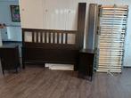 Ikea Slaapkamer Set 160x200 + 2 Kastjes + Bedbodems, Ophalen, Bruin, Tweepersoons, 200 cm