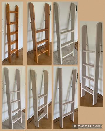 Diverse ladders - massief grenen (116cm - 175cm hoogte)!!! beschikbaar voor biedingen