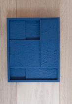 Handgemaakt 3D schilderij donkerblauw 22x27 cm, Huis en Inrichting, Minder dan 50 cm, Nieuw, Minder dan 50 cm, Schilderij