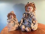 2 Clowns van keramiek handwerk 24 en 17cm hoog, Verzamelen, Ophalen of Verzenden, Zo goed als nieuw, Overige typen
