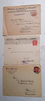 3 brieven Deutsches Reich 1920-1926, Postzegels en Munten, Brieven en Enveloppen | Buitenland, Brief, Verzenden