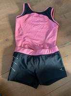 Gebruikt turnpakje 8 tot 10 jaar, Sport en Fitness, Turnen, Zo goed als nieuw, Roze, Turnpak(je), Kindermaat 122 t/m 140