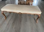 Antieke voetenbank - Opknapper met potentie!, Ophalen, Minder dan 50 cm, Gebruikt, Rechthoekig