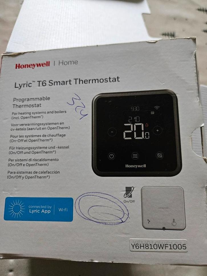Honeywell smart Thermostaat T6 zwart, Doe-het-zelf en Verbouw, Thermostaten, Slimme thermostaat, Ophalen of Verzenden