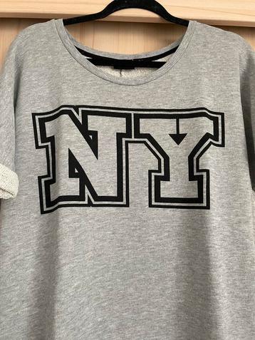 Sweater trui Soho New York zwart NY tekst letters 36 S