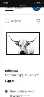 Canvas Schotse Hooglander Ikea, Huis en Inrichting, Ophalen, Zo goed als nieuw