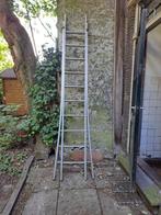 Aluminium ladder, Doe-het-zelf en Verbouw, Ophalen, Gebruikt, Ladder, Opvouwbaar of Inschuifbaar