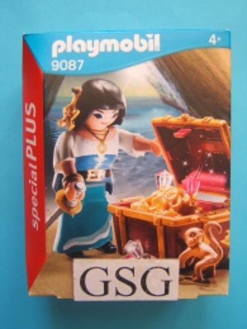 Piratenvrouw met schatkist nr. 9087-00 (Nieuw), Kinderen en Baby's, Speelgoed | Playmobil, Nieuw, Ophalen