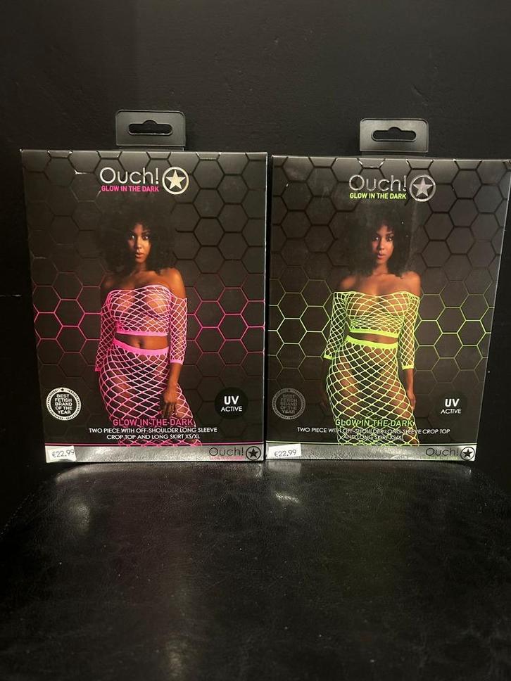 Two piece with off shoulder long sleeve crop top and long, Kleding | Dames, Overige Dameskleding, Nieuw, Ophalen