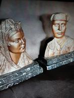 Bronzen Beelden op Marmersokkel - Set, Antiek en Kunst, Ophalen of Verzenden