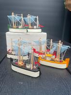 Vintage Miniatuur Vissersbootjes (6), Gebruikt, 1:50 of kleiner, Overige typen, Ophalen