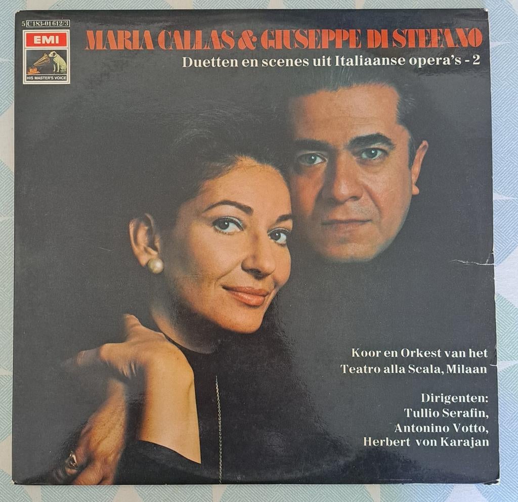 Maria Callas & Giuseppe Di Stefano - Italiaanse Opera's LP, Cd's en Dvd's, Vinyl | Klassiek, Gebruikt, Opera of Operette, Modernisme tot heden