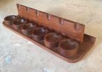 Vintage houten standaard voor 6 tabakspijpen, Verzamelen, Ophalen of Verzenden
