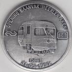 OPENING BAANVAK HEERLEN AKEN DE II 31-05-1992, Postzegels en Munten, Penningen en Medailles, Ophalen of Verzenden