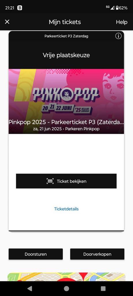 Parkeren Pinkpop P3 zaterdag, Tickets en Kaartjes, Evenementen en Festivals, Twee personen