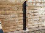 Shuttingplanken en hardhouten palen, Tuin en Terras, Ophalen, Gebruikt, 250 cm of meer, Palen