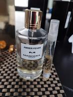 parfum niche Mancera amber fever   5 of 10 ml flesje, Nieuw, Ophalen of Verzenden