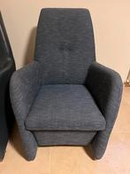 GEALUX blauwgrijze fauteuil z.g.a.n., Huis en Inrichting, Fauteuils, Ophalen, Minder dan 75 cm, Zo goed als nieuw, Stof