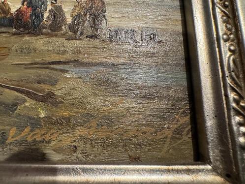 Originele Schilderij van "Van Abcoude", Antiek en Kunst, Kunst | Schilderijen | Klassiek, Ophalen of Verzenden