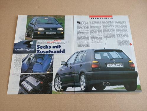 Test (uit oud tijdschrift) Volkswagen Golf 3 VR6 (1992), Verzamelen, Automerken, Motoren en Formule 1, Verzenden