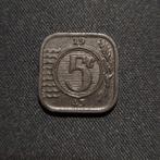 5 cent 1943 zink, Verzenden, Koningin Wilhelmina, 5 cent, Losse munt